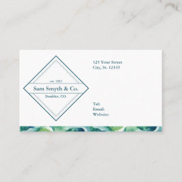 Blau/Grün für das Design von White Company Visitenkarte