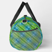 Blau Grün Gelb Zickzack Duffle Bag (Rechts)