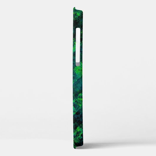 Blau, grün gestreift, Hintergrund mit Weichzeichnu Case-Mate iPhone Hülle (Rückseite / Links)