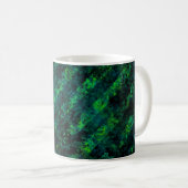 Blau, grün gestreift, Hintergrund mit Weichzeichnu Kaffeetasse (VorderseiteRechts)