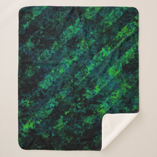 Blau, grün gestreift, Hintergrund mit Weichzeichnu Sherpadecke (Vorderseite)