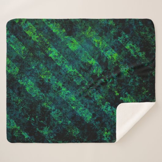 Blau, grün gestreift, Hintergrund mit Weichzeichnu Sherpadecke (Vorderseite (Horizontal))