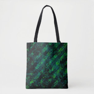 Blau, grün gestreift, Hintergrund mit Weichzeichnu Tasche