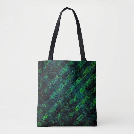 Blau, grün gestreift, Hintergrund mit Weichzeichnu Tasche (Vorderseite)