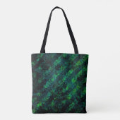 Blau, grün gestreift, Hintergrund mit Weichzeichnu Tasche (Rückseite)