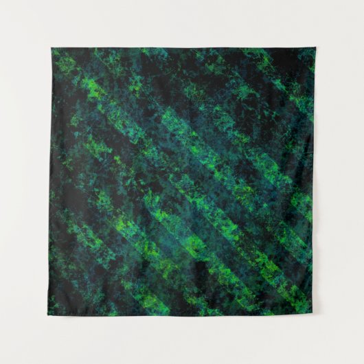 Blau, grün gestreift, Hintergrund mit Weichzeichnu Wandteppich (Vorderseite (Horizontal))