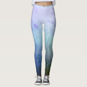 Blau, Grün, Melody - Benutzerdefinierte Leggings (Vorderseite)