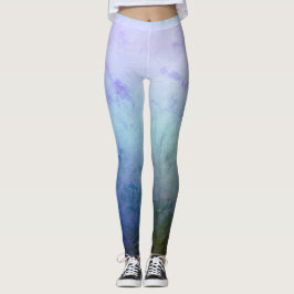 Blau, Grün, Melody - Benutzerdefinierte Leggings