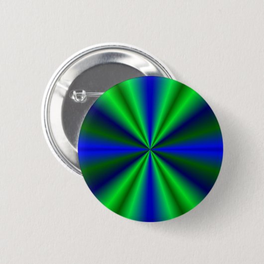 blau grün Regenbogen Button (Vorne & Hinten)