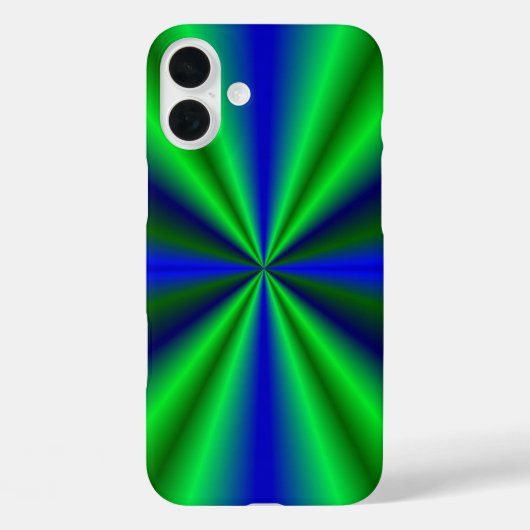 blau grün Regenbogen Case-Mate iPhone Hülle (Rückseite)