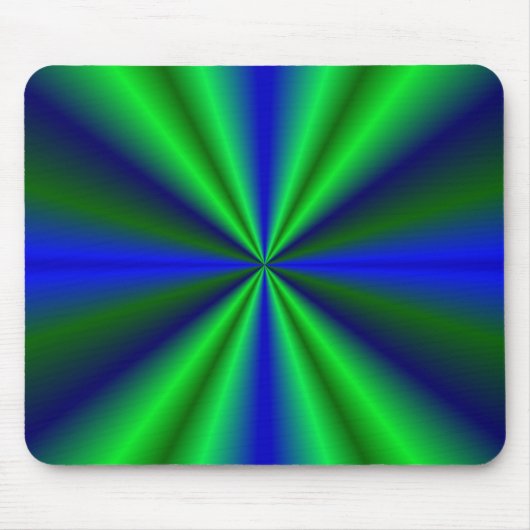 blau grün Regenbogen Mousepad (Vorne)
