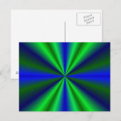 blau grün Regenbogen Postkarte (Vorne/Hinten)