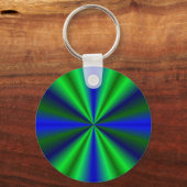blau grün Regenbogen Schlüsselanhänger (Vorderseite)