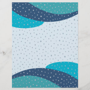 Blau Grün Scrapbook Papier