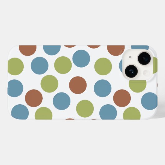 Blau, Grün und Braun Case-Mate iPhone Hülle (Rückseite (Horizontal))