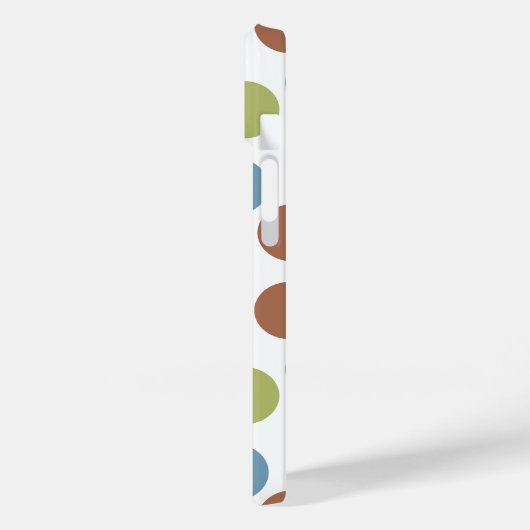 Blau, Grün und Braun Case-Mate iPhone Hülle (Rückseite / Links)