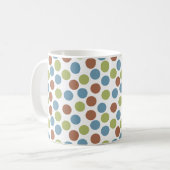 Blau, Grün und Braun Kaffeetasse (Vorderseite Links)