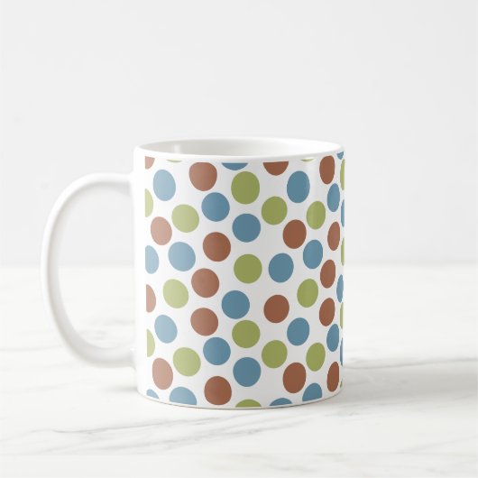Blau, Grün und Braun Kaffeetasse (Links)