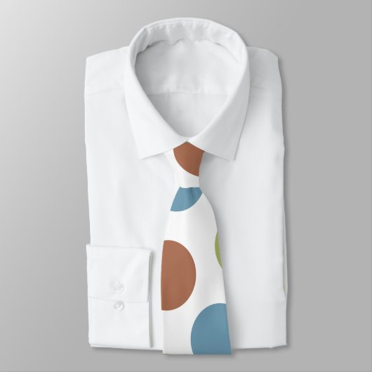 Blau, Grün und Braun Krawatte (Gebunden)