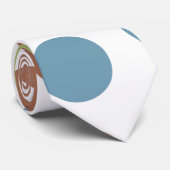 Blau, Grün und Braun Krawatte (Gerollt)