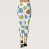 Blau, Grün und Braun Leggings (Rückseite)