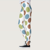 Blau, Grün und Braun Leggings (Links)