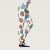 Blau, Grün und Braun Leggings (Rechts)