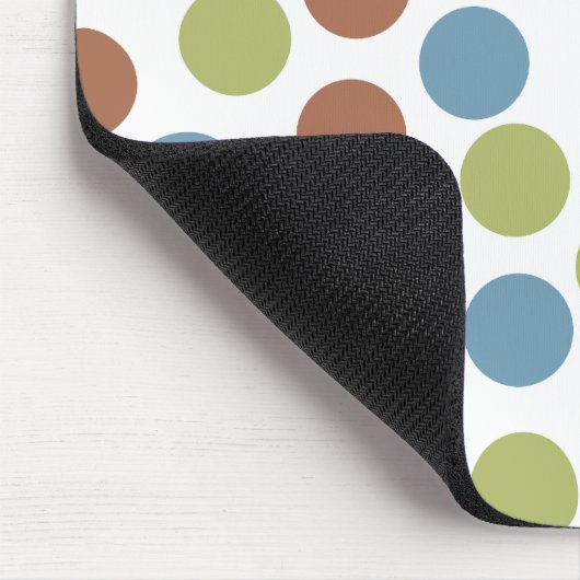 Blau, Grün und Braun Mousepad (Ecke)