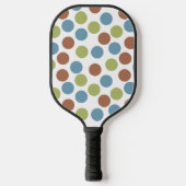 Blau, Grün und Braun Pickleball Schläger (Vorderseite)