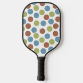 Blau, Grün und Braun Pickleball Schläger (Rückseite)