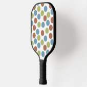 Blau, Grün und Braun Pickleball Schläger (Links)