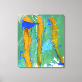 Blau, Grün und Gelb (Farbstudie) #1 Leinwanddruck