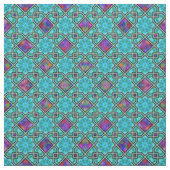 Blau-grün und hell-islamisches Muster Stoff (Muster)