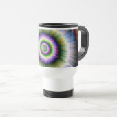 Blau grün und rosa explodieren reisebecher (VorderseiteRechts)