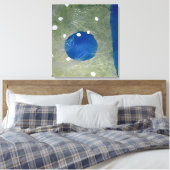 Blau, Grün und Weiß Abstrakt Leinwanddruck (Insitu (Schlafzimmer))