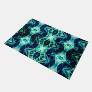 Blau-grüne Acrylform, Neon-Spiegelformen Fußmatte