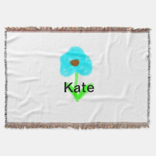 Blau grüne Aquarellfarbe fügt Ihrem Namen tex hinz Decke