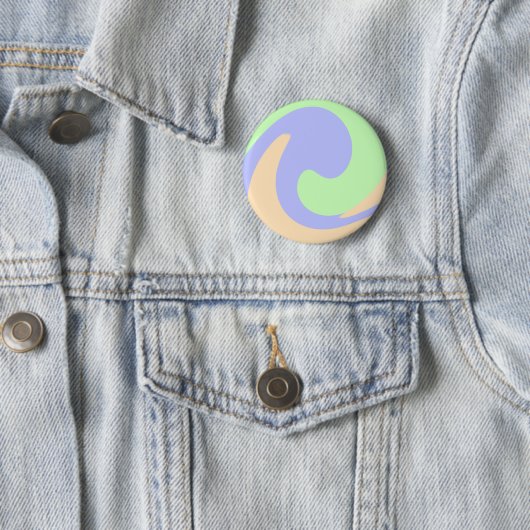 Blau-grüne Omerwassermarmor bohu fett Muster Button (Beispiel)