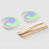 Blau-grüne Omerwassermarmor bohu fett Muster Fächer (Non-assembled)