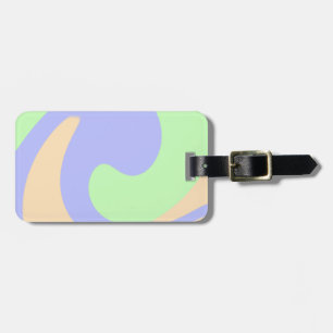 Blau-grüne Omerwassermarmor bohu fett Muster Gepäckanhänger