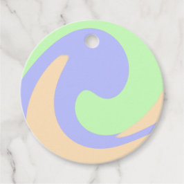 Blau-grüne Omerwassermarmor bohu fett Muster Geschenkanhänger