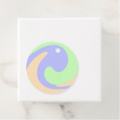 Blau-grüne Omerwassermarmor bohu fett Muster Geschenkanhänger (Beispiel)