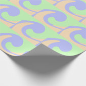 Blau-grüne Omerwassermarmor bohu fett Muster Geschenkpapier (Ecke)