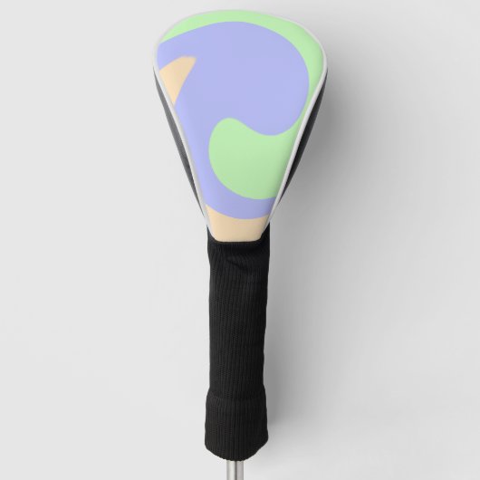 Blau-grüne Omerwassermarmor bohu fett Muster Golf Headcover (Vorderseite)