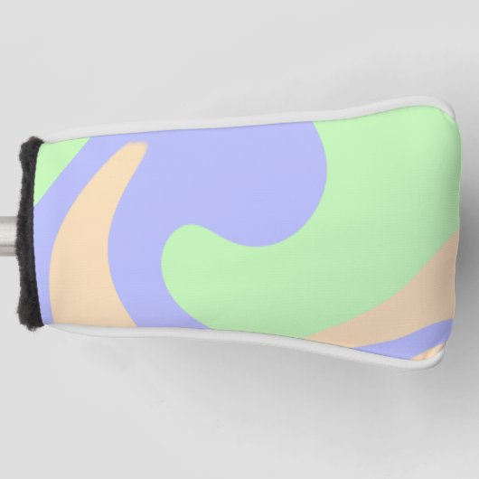 Blau-grüne Omerwassermarmor bohu fett Muster Golf Headcover (Vorderseite)