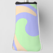 Blau-grüne Omerwassermarmor bohu fett Muster Golf Headcover (Rotieren 90)