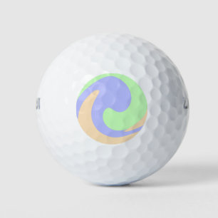 Blau-grüne Omerwassermarmor bohu fett Muster Golfball