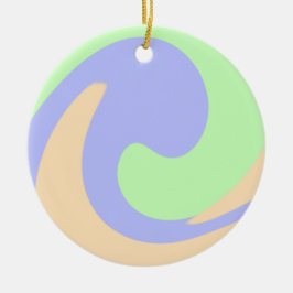 Blau-grüne Omerwassermarmor bohu fett Muster Keramik Ornament