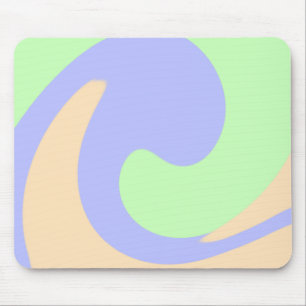 Blau-grüne Omerwassermarmor bohu fett Muster Mousepad