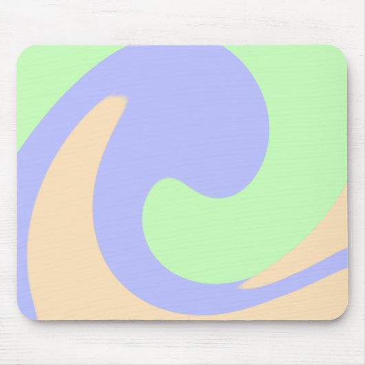 Blau-grüne Omerwassermarmor bohu fett Muster Mousepad (Vorne)